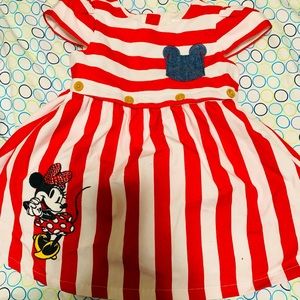 Minnie Mouse Beautiful Red and White Baby Dress
